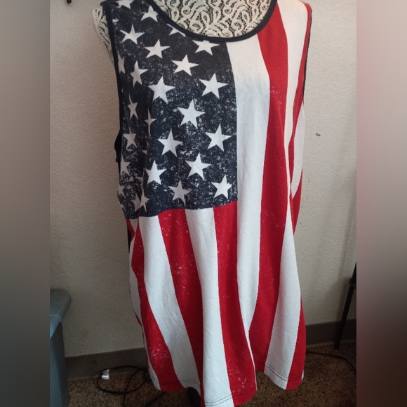 George Other - American flag muscle tee